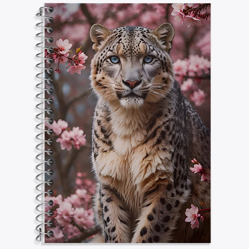 دفتر زبان دوخط 50 برگ خندالو طرح پلنگ کد F9251