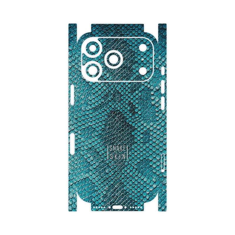 برچسب پوششی ماهوت مدل Blue Snake Skin-FullSkin مناسب برای گوشی موبایل اپل iPhone 17 Pro
