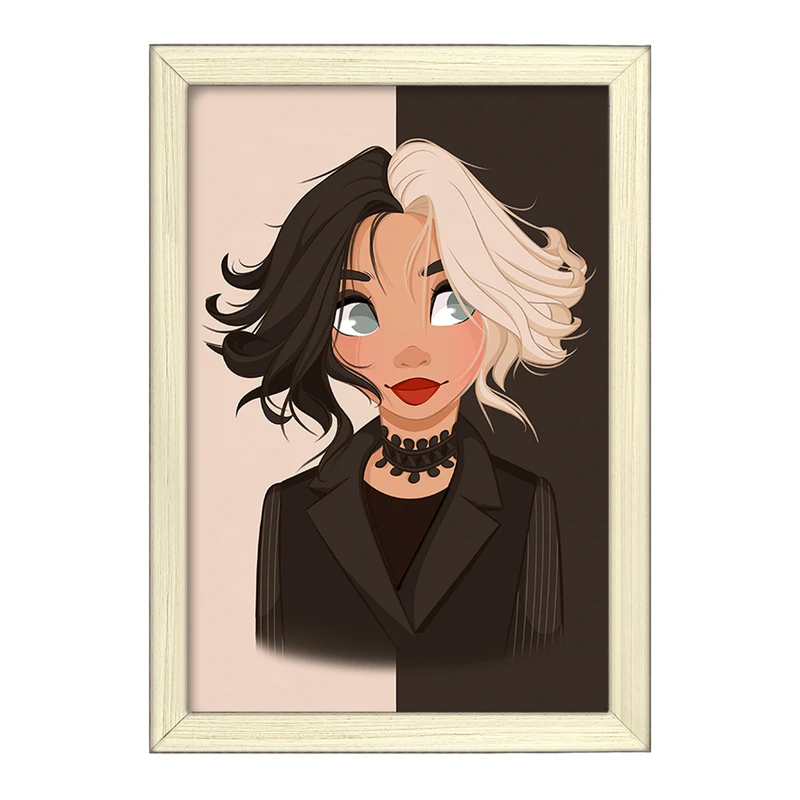 تابلو خندالو طرح کروئلا Cruella  کد 10747