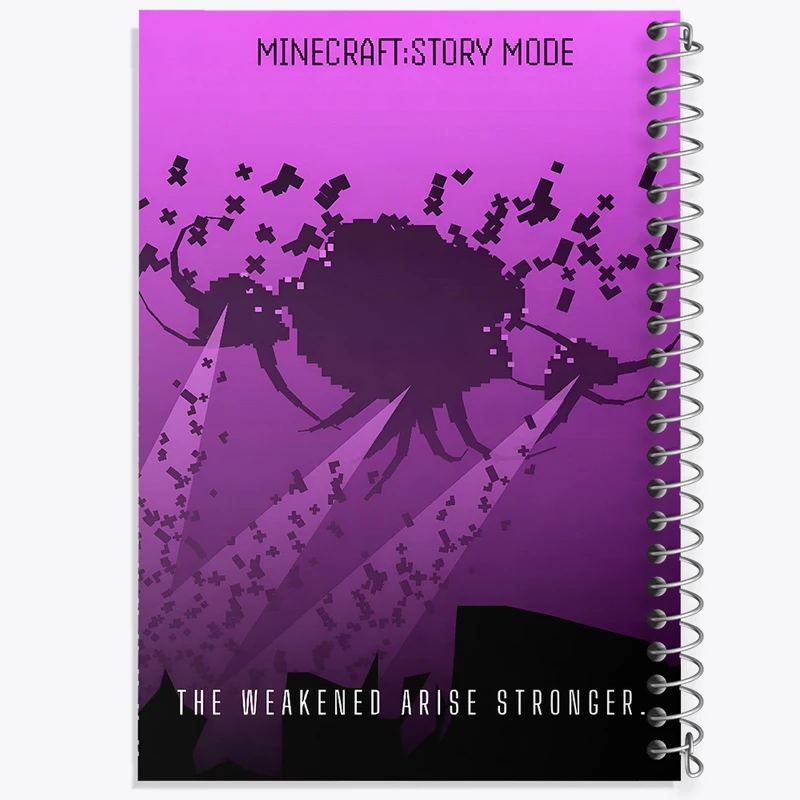 دفتر شطرنجی 50 برگ خندالو طرح ماینکرافت (Minecraft) کد F13626