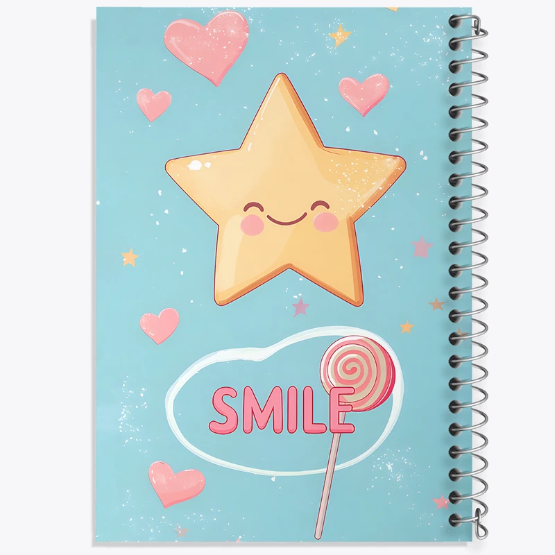 دفتر مشق 100 برگ خندالو طرح ستاره کیوت کد N6919