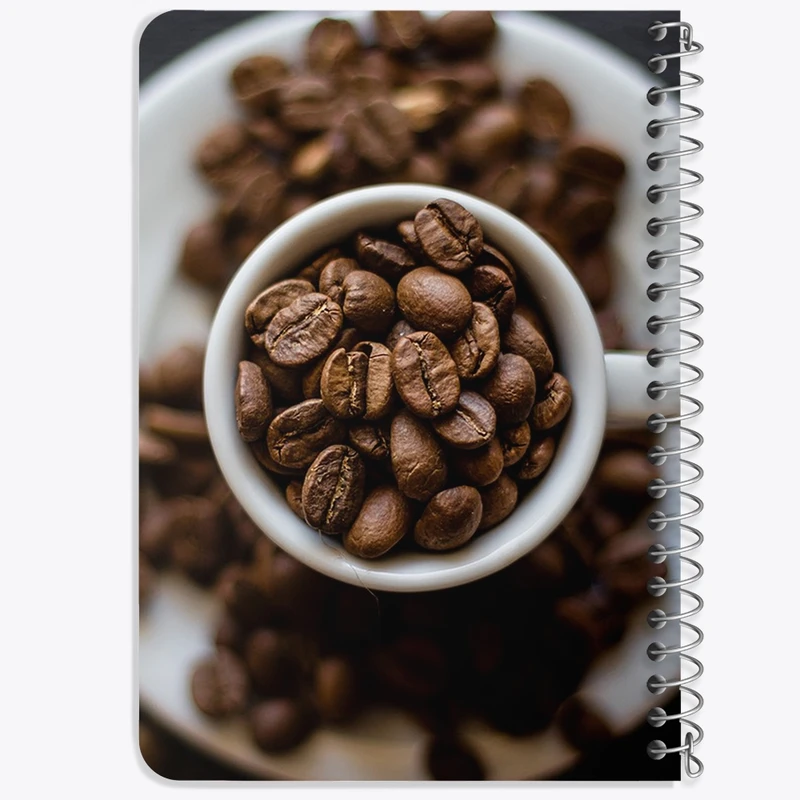 دفتر یادداشت 50 برگ خندالو طرح قهوه Coffee کد F65