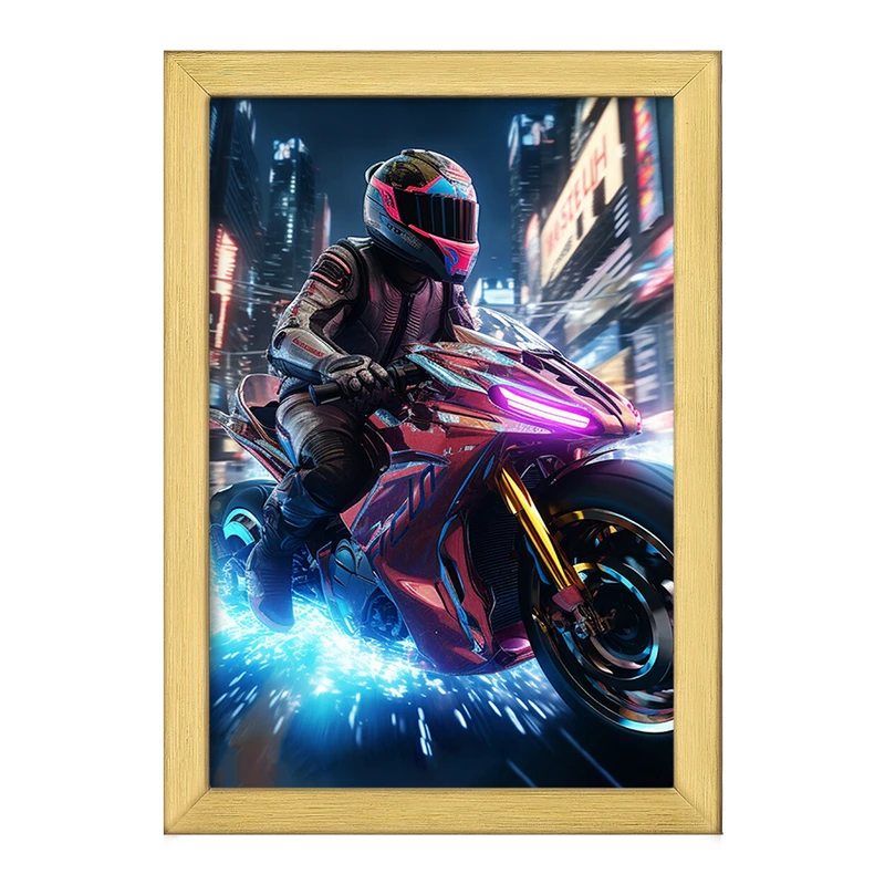 تابلو خندالو طرح موتور سیکلت (Motorcycle) کد F1025