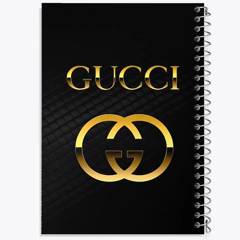 دفتر شطرنجی 50 برگ خندالو طرح برند گوچی (Gucci brand) کد N7923