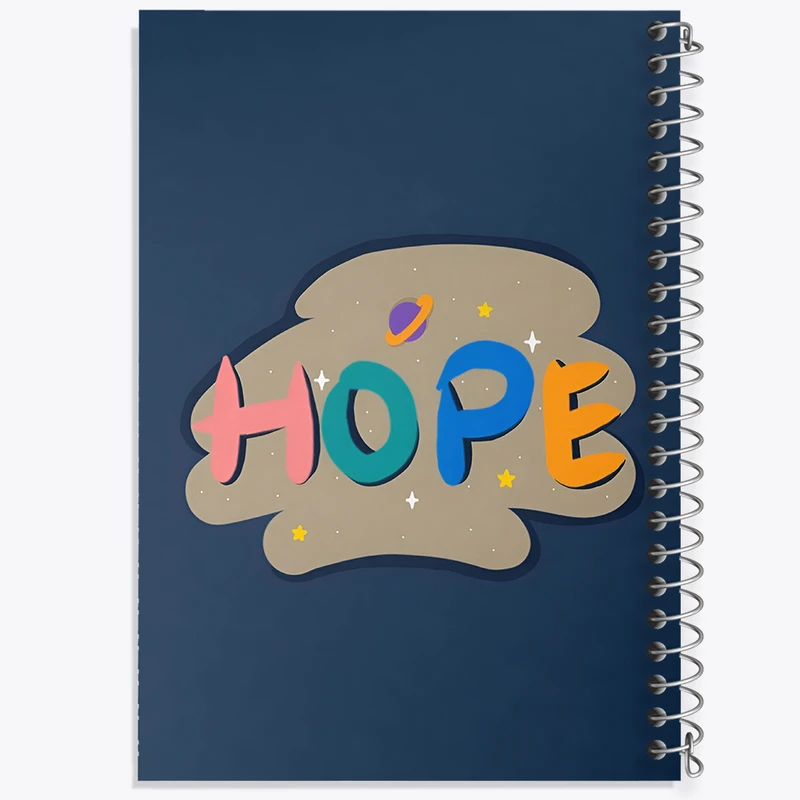 دفتر مشق 100 برگ خندالو طرح Hope کد N6028