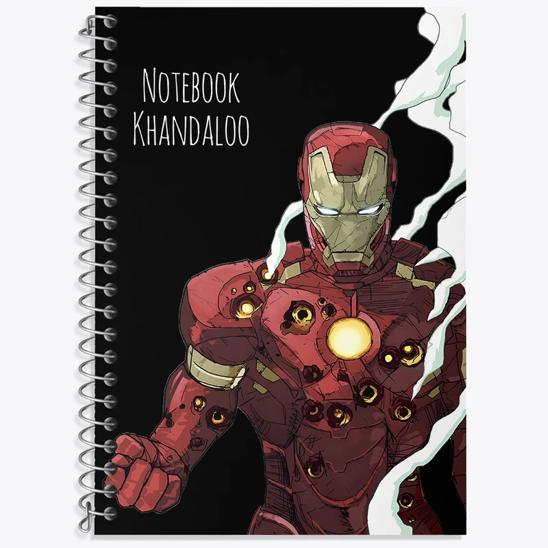 دفتر لغت 50 برگ خندالو طرح مرد آهنی مارول (Marvel) کد N7664