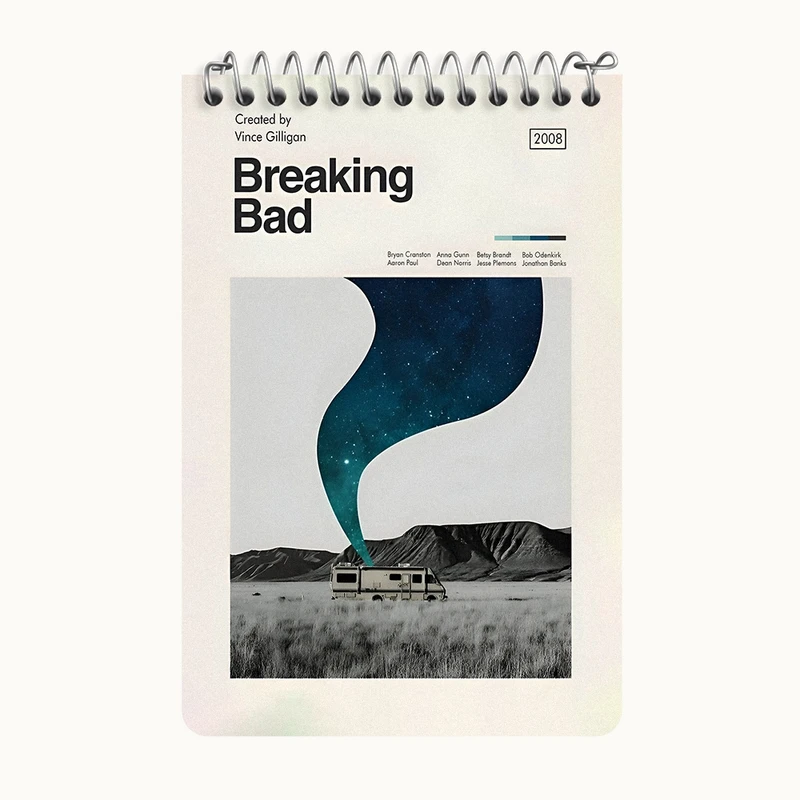 دفتر یادداشت 50 برگ خندالو طرح بریکینگ بد (Breaking Bad) کد F13849