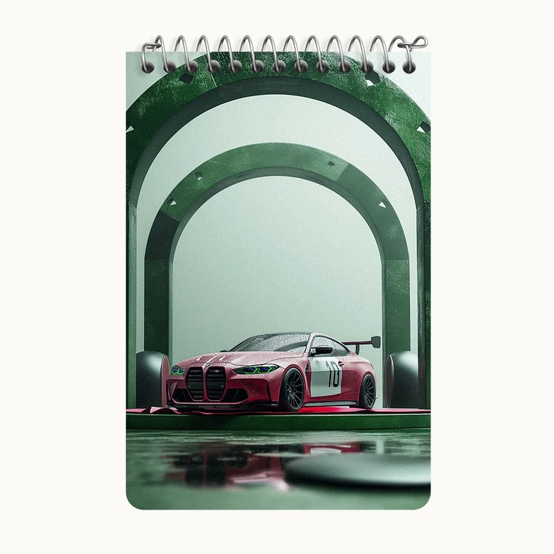 دفتر یادداشت 50 برگ خندالو طرح ماشین اسپرت کد F10360