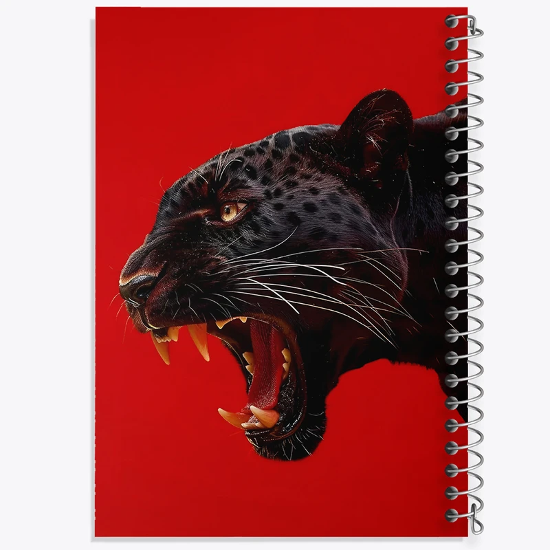 دفتر نقاشی 50 برگ خندالو طرح پلنگ سیاه کد F13639