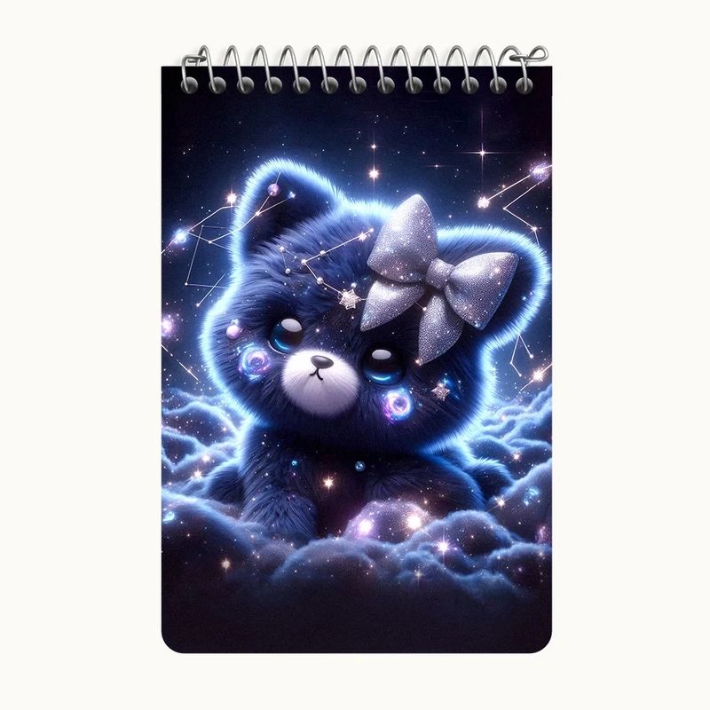 دفتر یادداشت 50 برگ خندالو طرح گربه ملوس کد F5484