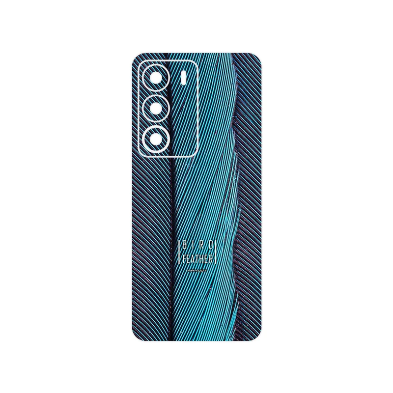 برچسب پوششی ماهوت مدل Turquoise feathers مناسب برای گوشی موبایل ریلمی C71