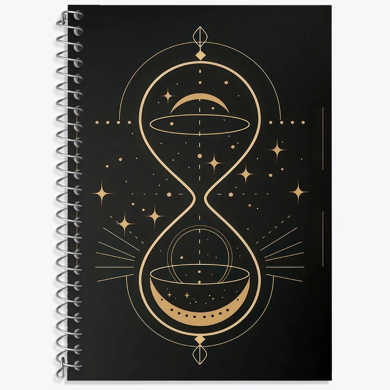 دفتر لغت 50 برگ خندالو طرح ساعت شنی کد F3080