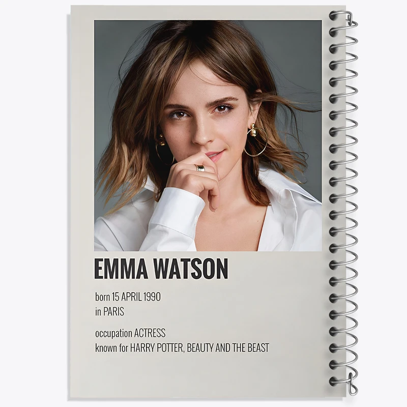 دفتر نقاشی 50 برگ خندالو طرح اما واتسون (Emma Watson) کد F13148
