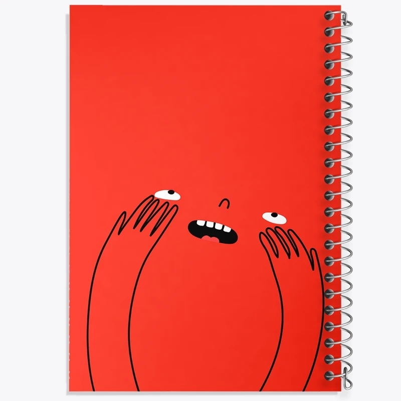 دفتر طراحی 50 برگ خندالو طرح شکلک بامزه کد N649