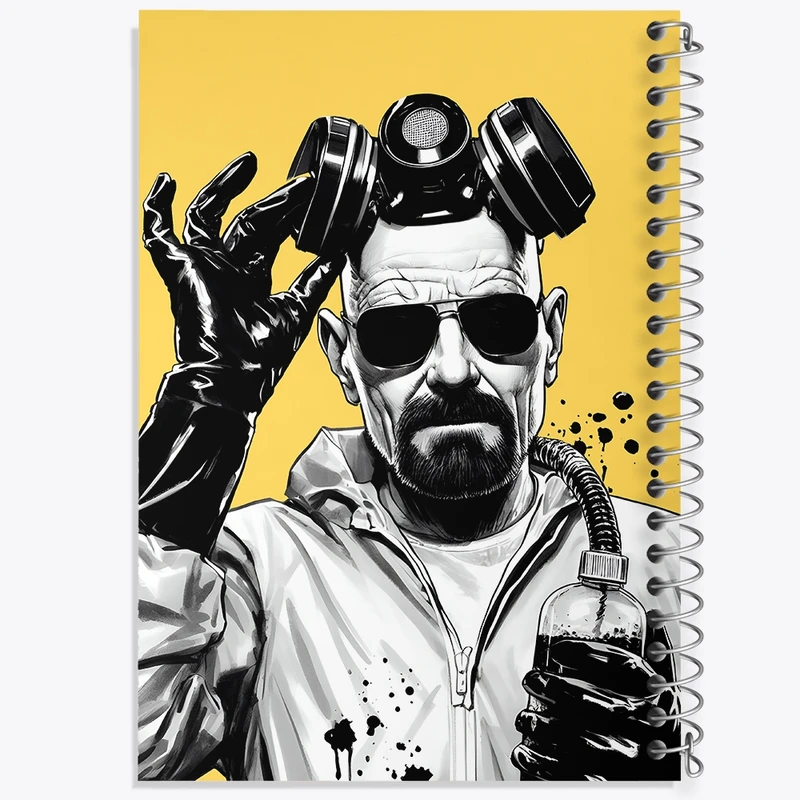دفتر طراحی 50 برگ خندالو طرح بریکینگ بد (Breaking Bad) کد N4972
