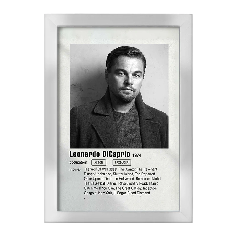 تابلو خندالو طرح لئوناردو دی‌کاپریو (Leonardo DiCaprio) کد F11201