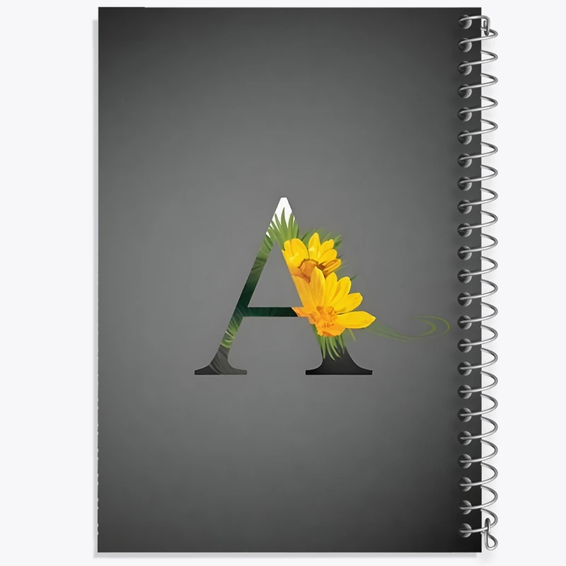 دفتر شطرنجی 50 برگ خندالو طرح حرف A کد F4324