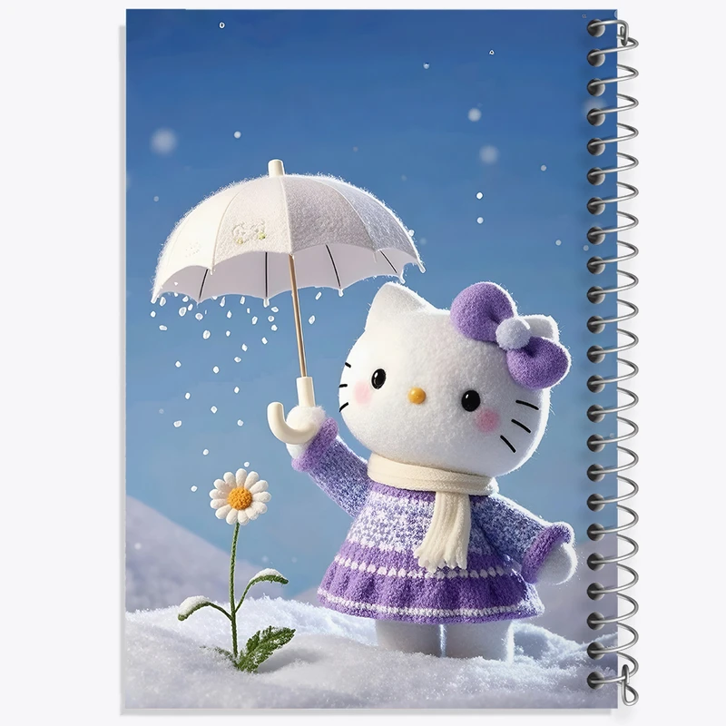 دفتر مشق 100 برگ خندالو طرح هلو کیتی کد F10309