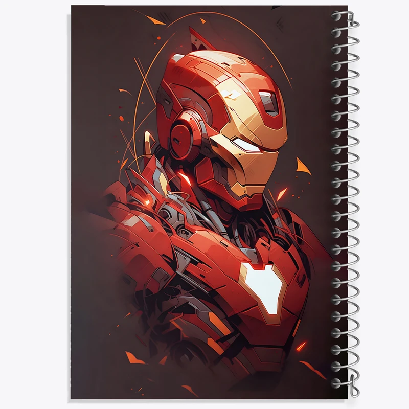 دفتر نقاشی 50 برگ خندالو طرح مرد آهنی مارول (Marvel) کد F4757