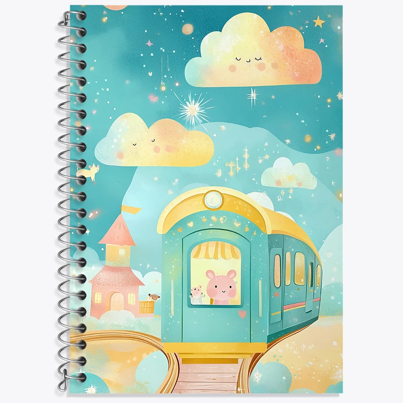 دفتر نت موسیقی 50 برگ خندالو طرح قطار حیوانات کد N6920