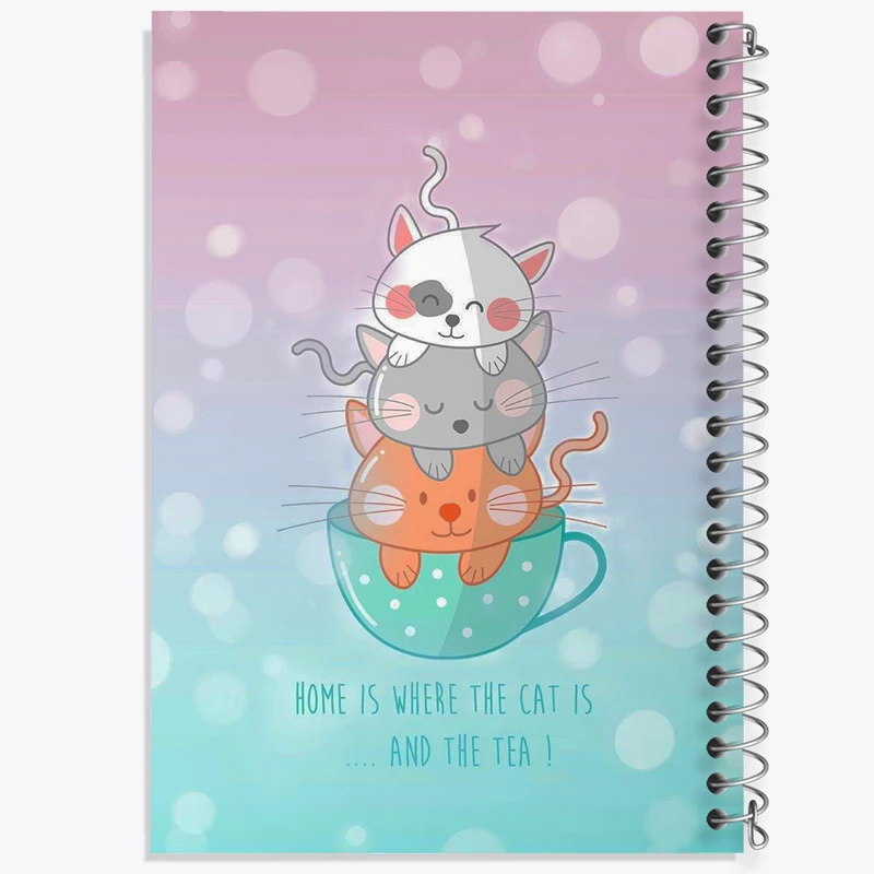 دفتر نقاشی 50 برگ خندالو طرح گربه های بامزه کد N6226