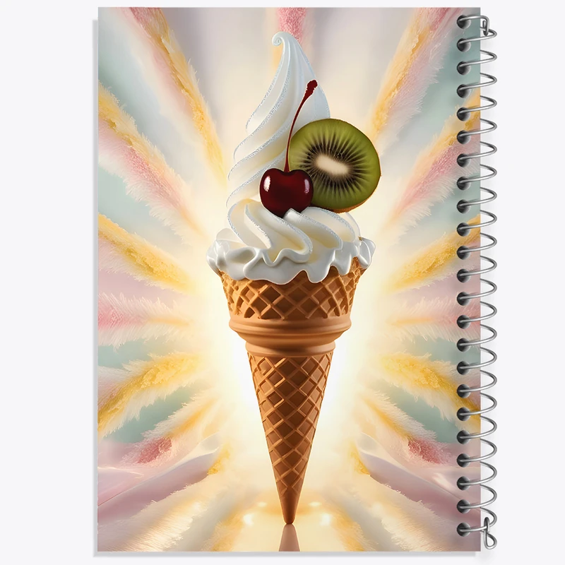 دفتر مشق 50 برگ خندالو طرح بستنی کد F10577