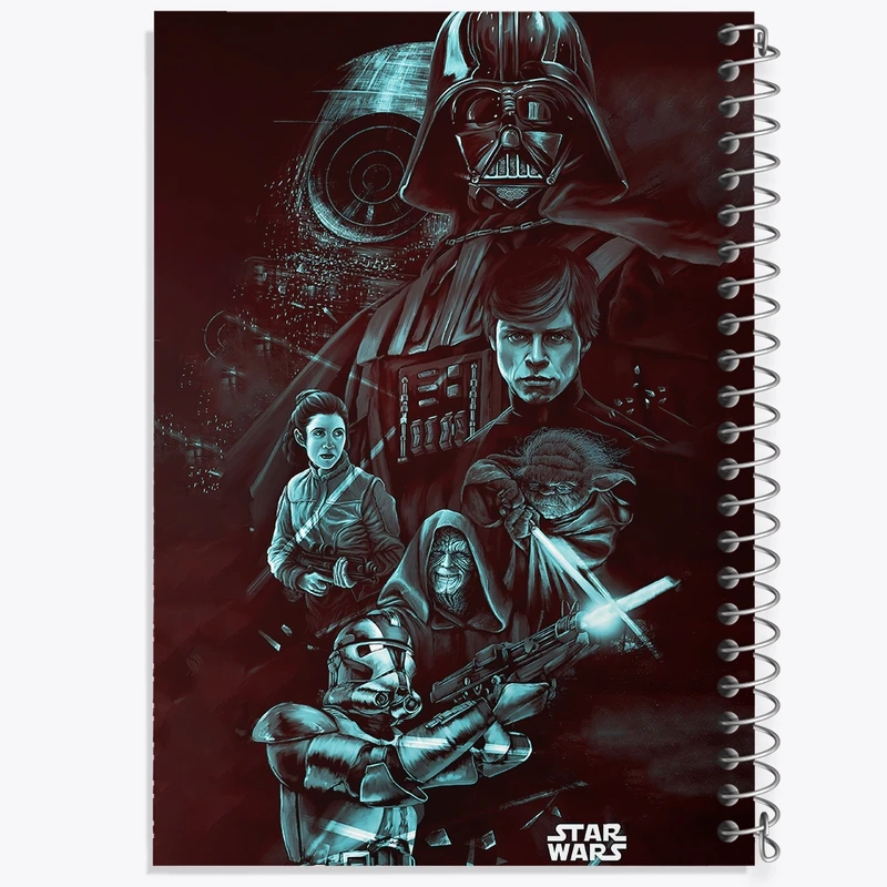 دفتر شطرنجی 50 برگ خندالو طرح جنگ ستارگان کد F4421