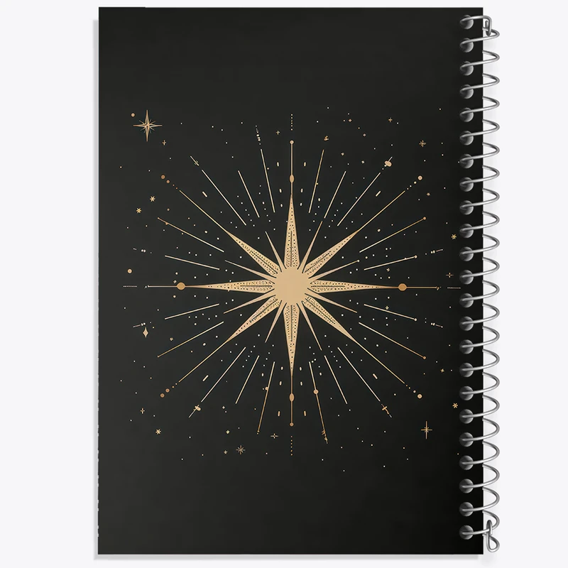 دفتر مشق 50 برگ خندالو طرح ستاره مینیمال کد F3077