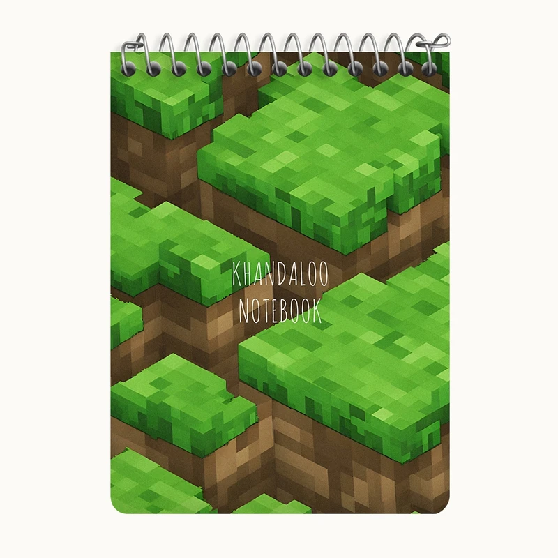 دفتر یادداشت 50 برگ خندالو طرح بازی ماینکرافت (Minecraft) کد N8732
