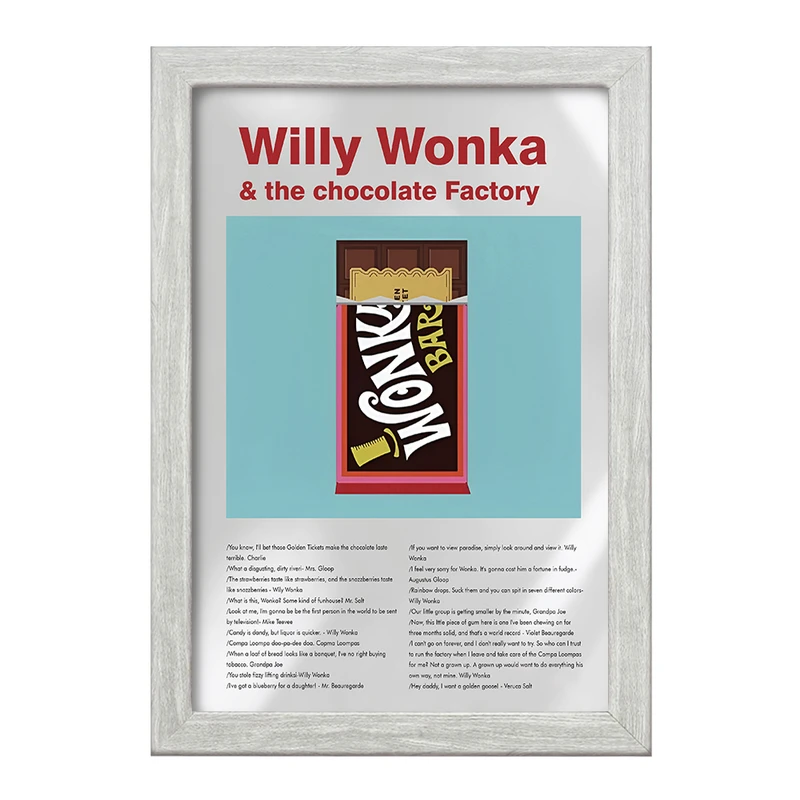 تابلو خندالو طرح ویلی وانکا (Willy Wonka) کد F13815