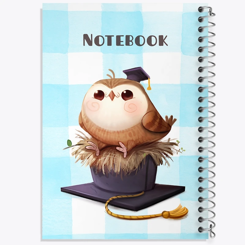 دفتر طراحی 50 برگ خندالو طرح جغد دانا کد N6546