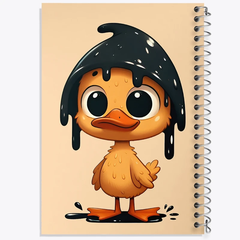 دفتر شطرنجی 50 برگ خندالو طرح اردک کثیف کد F11834