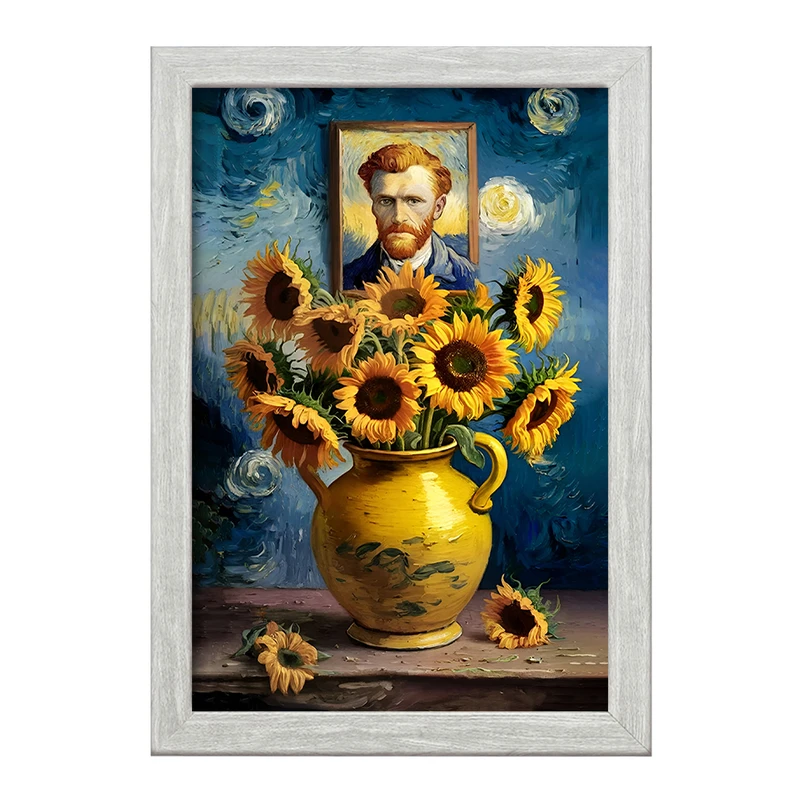 تابلو خندالو طرح ونسان ونگوگ کد F5088