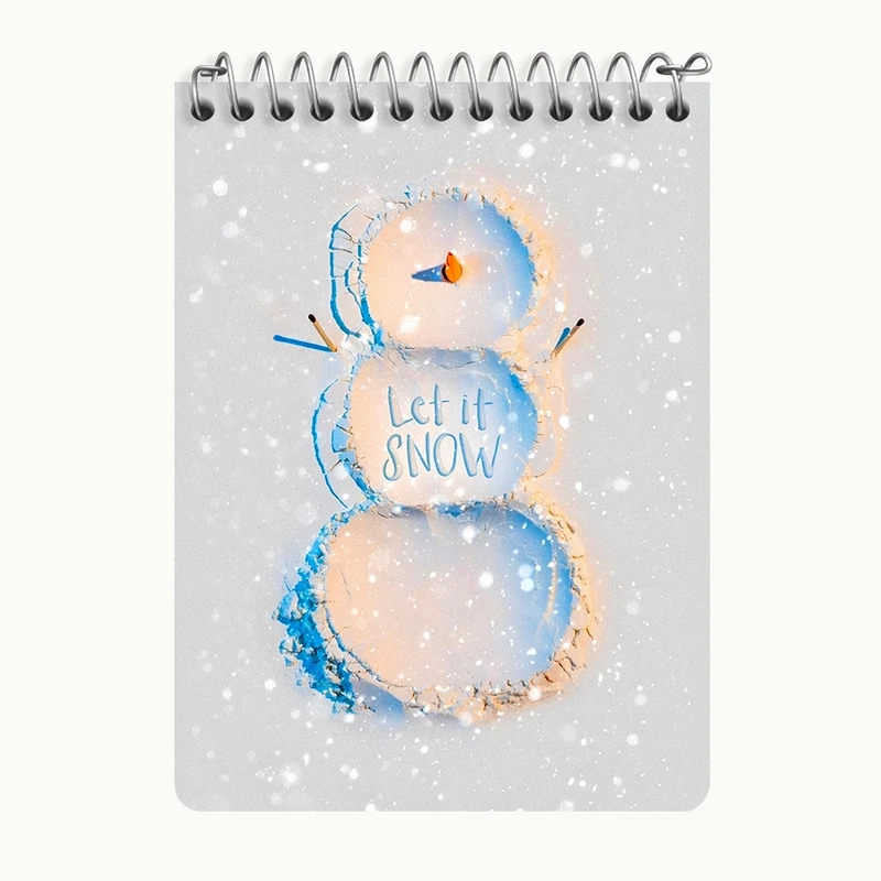 دفتر یادداشت 50 برگ خندالو طرح آدم برفی کد N7732