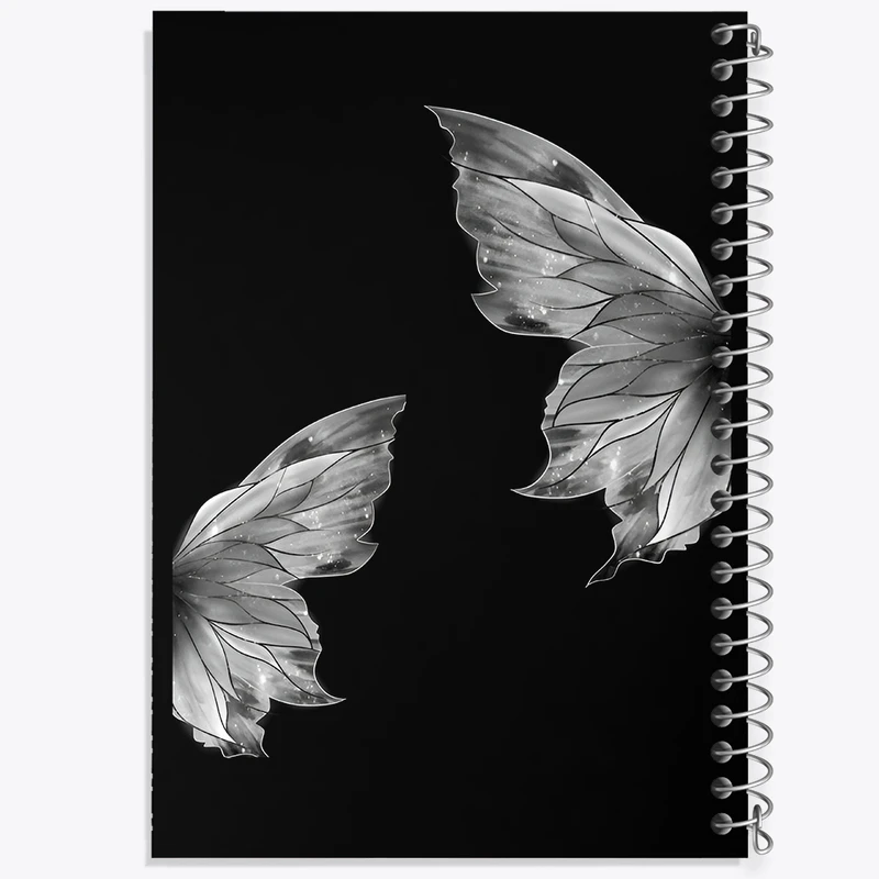 دفتر طراحی 50 برگ خندالو طرح پروانه کد F3873