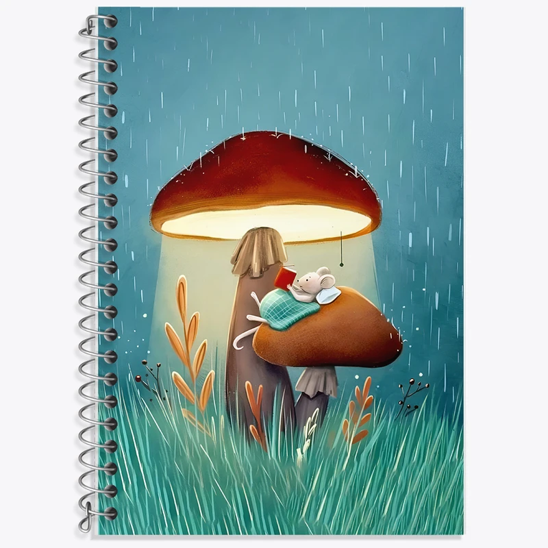 دفتر نت موسیقی 50 برگ خندالو طرح موش کتابخوان کد F8725