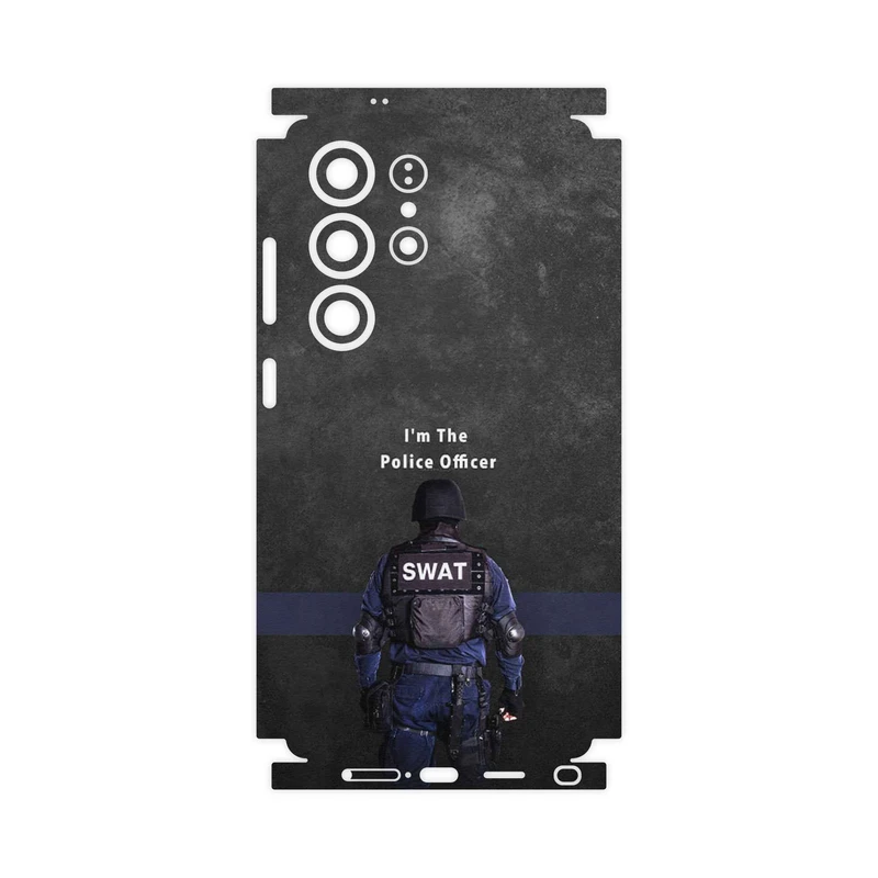برچسب پوششی ماهوت مدل Police Officer-FullSkin مناسب برای گوشی موبایل سامسونگ Galaxy S25 Ultra