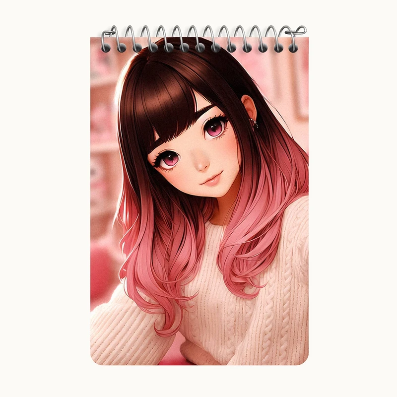 دفتر یادداشت 50 برگ خندالو طرح دخترانه کد F3132