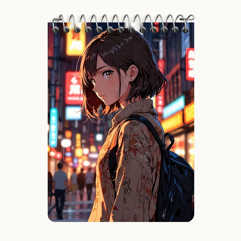 دفتر یادداشت 50 برگ خندالو طرح دخترانه کد N4324