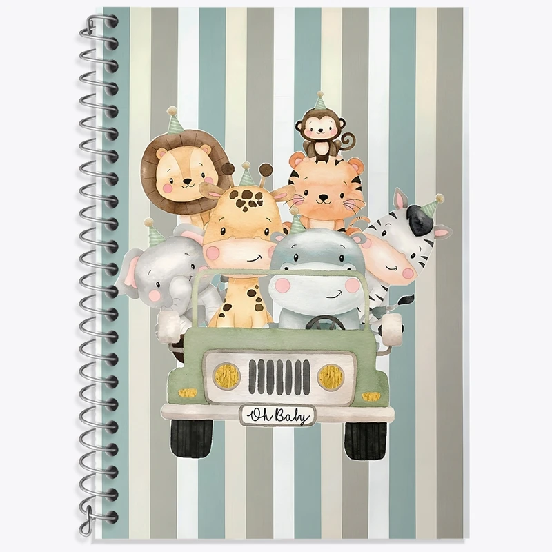 دفتر لغت 50 برگ خندالو طرح حیوانات بامزه کد N6840