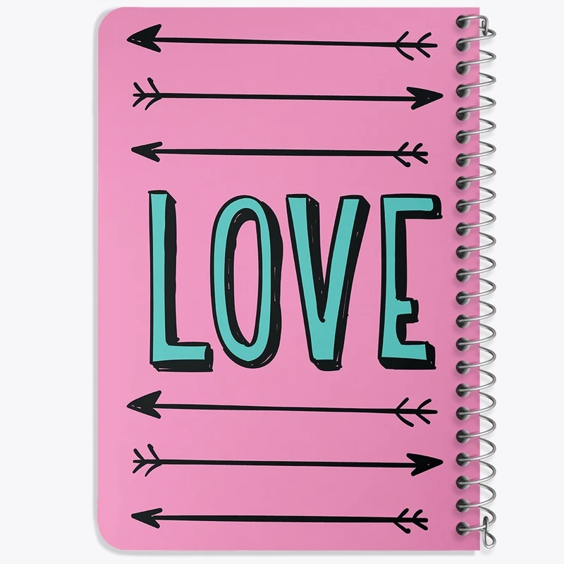 دفتر یادداشت 50 برگ خندالو طرح Love کد N311