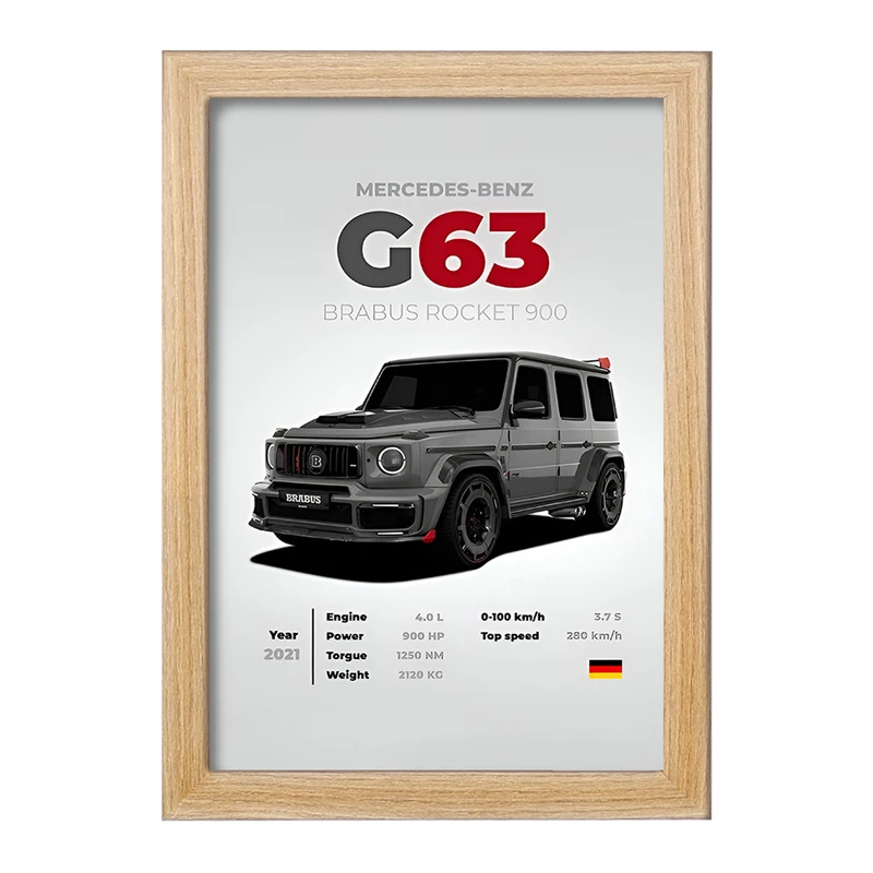 تابلو خندالو طرح مرسدس بنز (Mercedes Benz) کد F13485