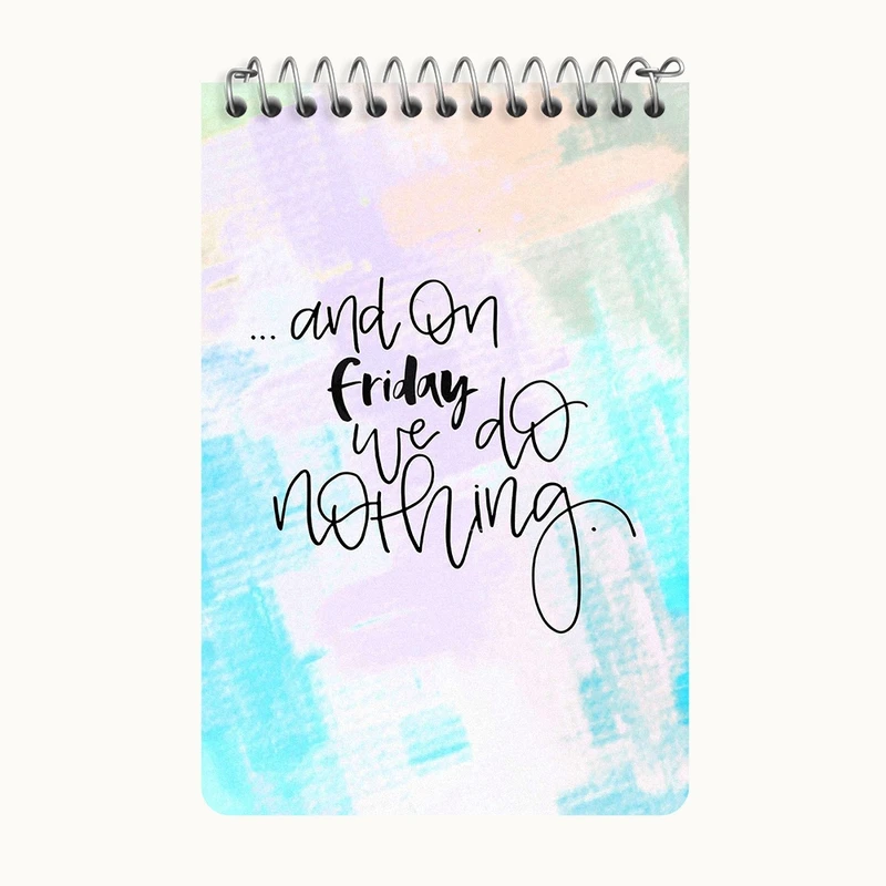 دفتر یادداشت 50 برگ خندالو طرح انگیزشی کد F11544