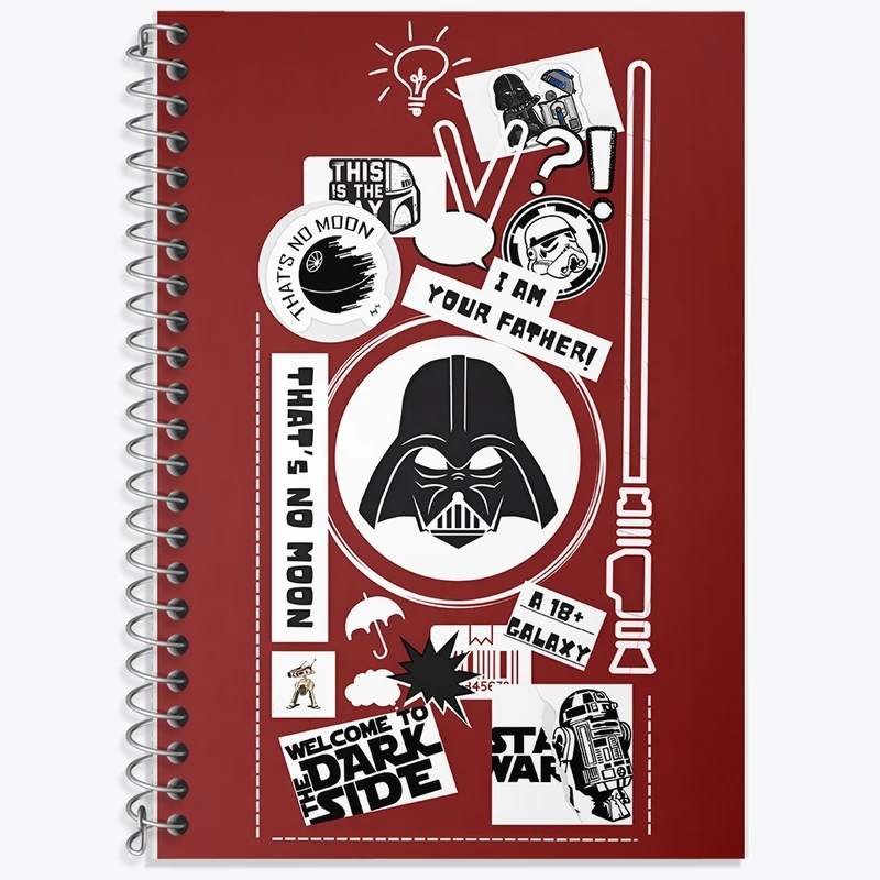 دفتر لغت 50 برگ خندالو طرح جنگ ستارگان (Star Wars) کد F11053