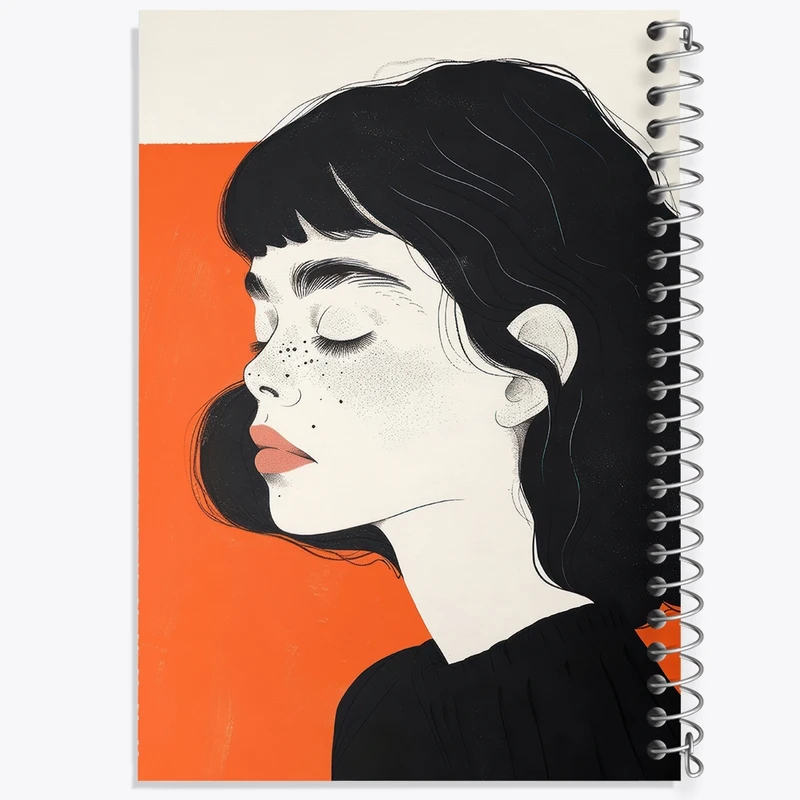 دفتر طراحی 50 برگ خندالو طرح دخترانه کد F3103