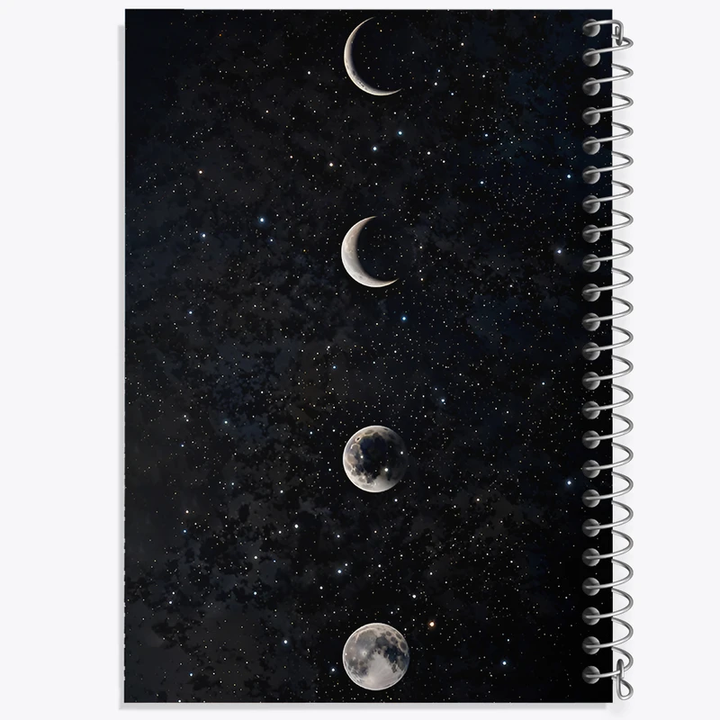 دفتر مشق 50 برگ خندالو طرح ماه (Moon) کد F11608