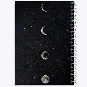 دفتر مشق 100 برگ خندالو طرح ماه (Moon) کد F11608