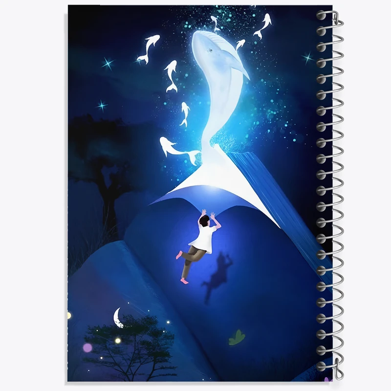 دفتر نقاشی 50 برگ خندالو طرح دنیای کتاب ها کد F11067