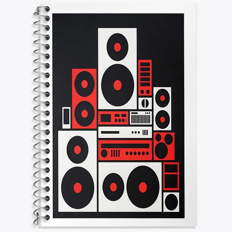 دفتر زبان 50 برگ خندالو مدل سه خط طرح موسیقی کد F9703