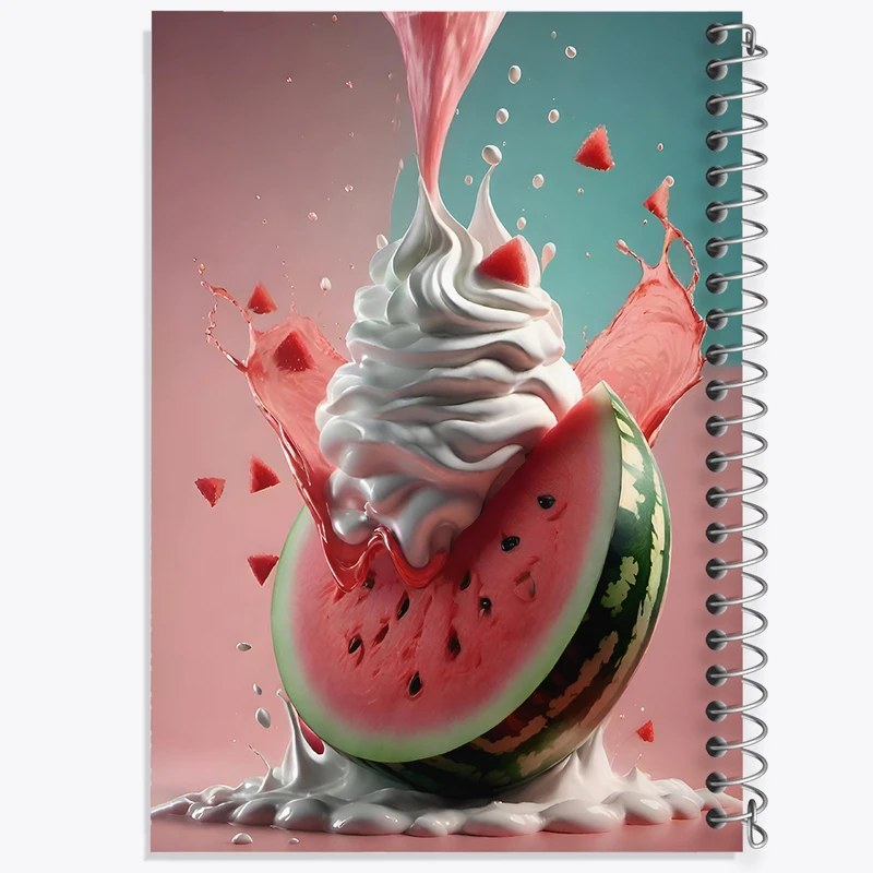 دفتر نقاشی 50 برگ خندالو طرح بستنی و هندوانه کد F10575